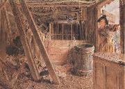 William Henry Hunt,OWS The Outhouse (mk46) Spain oil painting artist